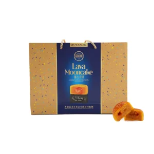 Customized 360g Lava Custard Mooncake, Creamy Yellow Cooked Heart Chinese Traditional Biscuit Snack for Mid-Autumn Festival