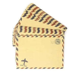 Customized Airmail Antique Kraft Paper Mailer Envelope