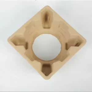 Customized Biodegradable Eco Friendly Molded Pulp Candle Jar Packaging Box with Embossing and Custom Print