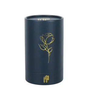 Customized Biodegradable Hot Stamping Printed 50ml Cylindrical Perfume Paper Tube for Aromatherapy