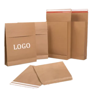 Customized Biodegradable Mailing Paper Express Envelope Kraft Paper Mailer Bags Waterproof Kraft Shipping Bag for Clothing