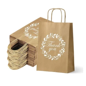 Customized Brown Takeaway Paper Bag