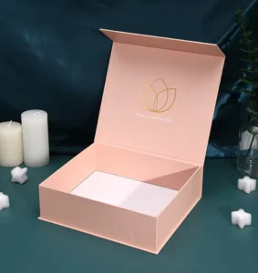 Customized Cardboard Foldable Gift Packaging Box with Magnetic Closure