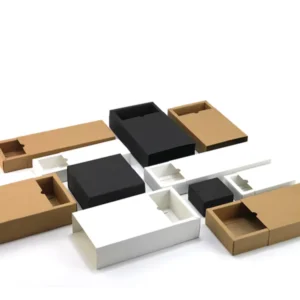 Customized Cardboard Rigid Rectangle Drawer Gift Box with Recycled Materials for Watches and Logo Printing
