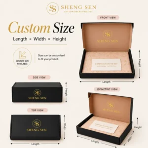 Customized Clothing Mailer Box with Tear-Off Strips and Creative Patterns