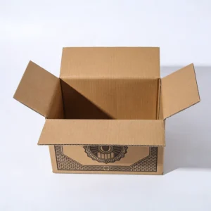 Customized Colored Corrugated Cardboard Box with Printed Patterns for Gift Packaging and Courier Use