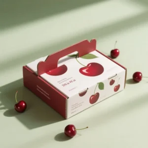Customized Corrugated Cardboard Shipping Carton for Cherries, Fresh Produce, Fruits and Vegetables