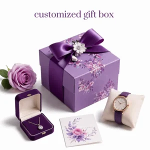 Customized Corrugated Coated Paper Jewelry Gift Box for Present Packaging