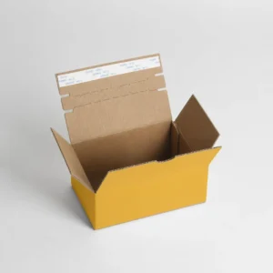 Customized Corrugated Express Packaging Box with Recycled Materials Sponge Lining Self-Adhesive Double-Sided Tape Zipper Tear-Off