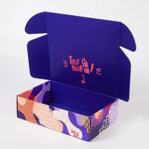 Customized Corrugated Rigid Shipping Box with UV Coating, Stamping, Embossing, and Matte Lamination