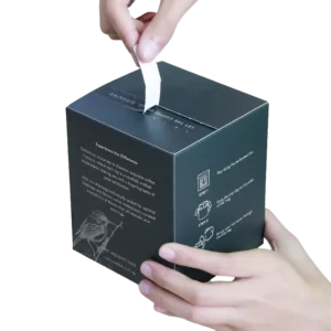 Customized Crafted Paper Box for Instant Coffee, Handmade, Eco-Friendly