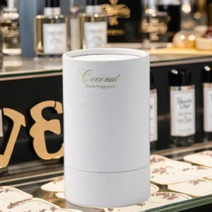 Customized Design Eco friendly Round Cardboard Tube Packaging Paper Cylinder Container for Home Room Fragrance Perfume Packing
