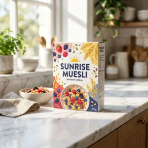 Customized Digital-Printed Biodegradable Paper Cereal Box