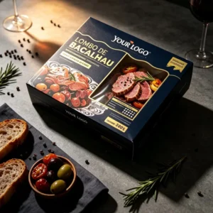 Customized Disposable Foldable Art Coated PE Film Laminated Four-Color Printed Food Grade Paper Box with Window