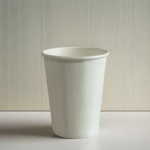 Customized Disposable Ripple Wall PLA Paper Cup with Lids Printed Design for Hot Coffee and Office Use