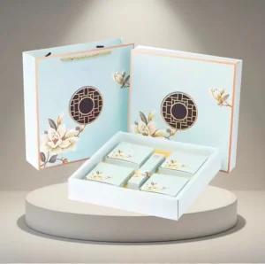 Customized Eco-Friendly Mid-Autumn Mooncake Gift Box Set with Square Paperboard Packaging Reusable