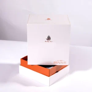 Customized Eco-Friendly Perfume Bottle Packaging Box with Cardboard Base, White EVA Velvet Lining, Matte Lamination