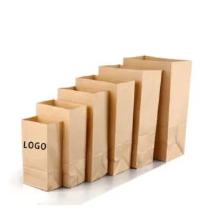 Customized Kraft Paper Takeaway Shopping Bags