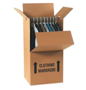 Customized Kraft Paper Wardrobe Moving Box for Clothing