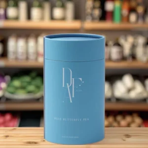 Customized Logo Biodegradable Cardboard Organic Food Packaging for Dried Powder Tea Leaves Cylinder Paper Canister