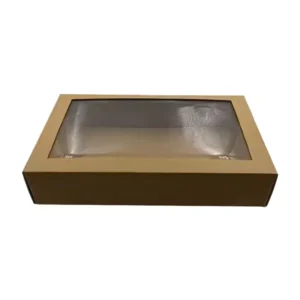 Customized Logo Kraft Paper Window Gift Box