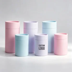 Customized Luxury Food Grade Round Cylinder Coffee Beans Tea Food Packaging Can Box Matcha Powder Kraft Paper Tube Canister