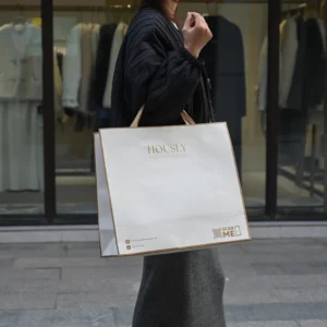 Customized Luxury Thick Paper Bag Shopping Paper Bag With Handles Printed Logo & Brand