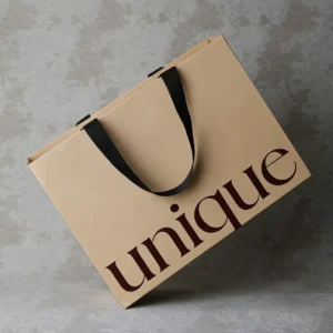Customized Luxury logo Printed Gift Paper Bags Shopping Packaging Bag Jewelry Cosmetic Luxury Shopping Gift Paper Bag