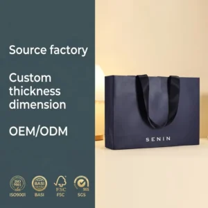 Customized Paper Bags for Clothing, Shoes, and Makeup, Custom Logo