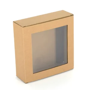 Customized Pattern Offset-Printed Cardboard Box with PVC Window