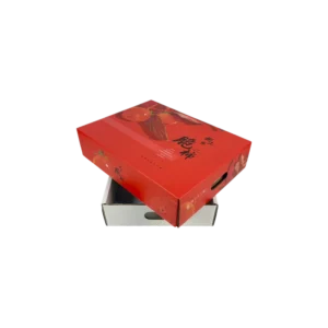 Customized Portable Corrugated Cardboard Fruit Gift Packaging Box with Matte Lamination