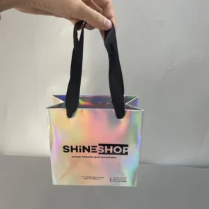 Customized Print Luxury Gift Paper Shopping Bag Colored Paper Bags with Your Own Logo for Clothing Small Business