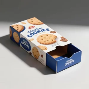 Customized Printed Cookie Sliding Hard Cardboard Paper Box, Food-Grade Drawer Packaging