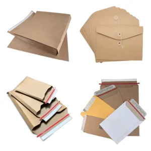 Customized Printed Hard Kraft Paper Cardboard Rigid Mailer Envelope with Logo