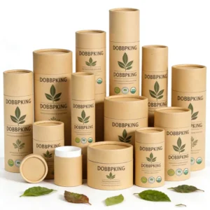 Customized Printing Biodegradable Food-Grade Cardboard Tube Packaging for Coffee, Tea Bags, and Spices
