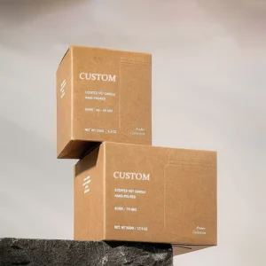 Customized Printing Logo ECO Plain Brown Kraft Paper Cosmetic Packaging Boxes