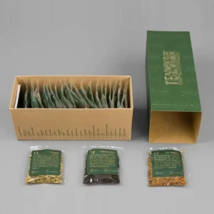 Customized Tea Gift Box with Embossing, Pull Out Design, and Printing