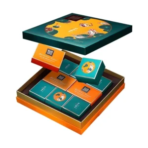 Aangepaste Thee Cadeau Doos met Hemel-en-Aarde Deksel, Dubbele Deur, Golfkarton