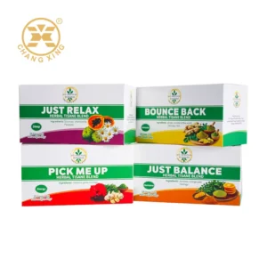Customized Tea Paper Box with Printed Logo for Flower and Herbal Tea