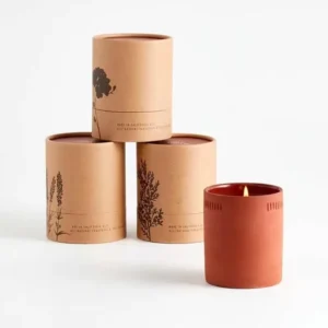 Cylinder Box Eco Friendly Skincare Cardboard Paper Tube Packaging for Loose Powder Aroma Diffuser Essential Oils Candle
