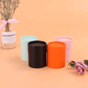 Cylinder Paper Tubes Packaging Solid Perfume Container Candle Packaging with Logo for Paper Tube Box