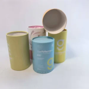 Cylinder Round Box Cylindrical Canister Cardboard Paper Tube Packaging Box for Gifts or Cosmetics