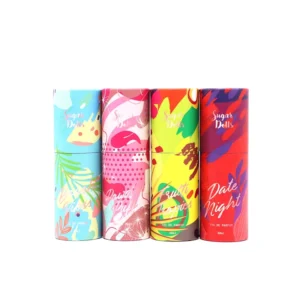 Cylindrical Kraft Paper Tube Packaging for Perfume Essential Oil Emulsion 30ml