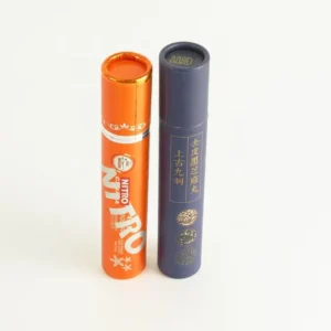 Cylindrical Paper Container with Secure Snap Lid for Sample Packaging