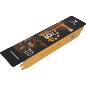 Dark Gradient Waterproof Sponge-Lined Hang Tab Paper Box for Golden Sonic Toothbrush with Hot Stamping