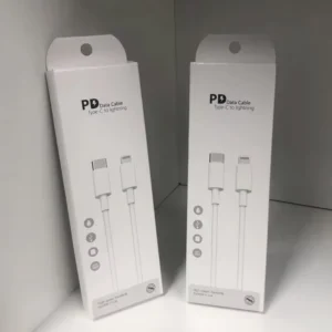 Digital Packaging Box Custom Data Cable Ear Hook Earphone Power Bank Foldable Paper Box Color Box White Card Embossing