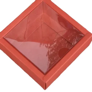 Display Window Kraft Paper Card Box with Plastic Window