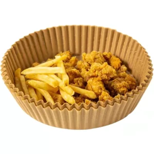 Disposable Air Fryer Parchment Paper Basket Liners 100PCS 6.3 Inch Greaseproof Non-Stick Liners for Baking