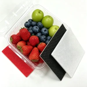 Disposable Airlaid Moisture-Absorbing Case Liner Pads for Berry Fruit Packaging and Cold Chain Transport
