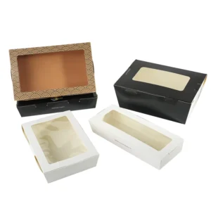 Disposable Biodegradable Foldable Food-Grade Kraft Paper Sushi Food-to-Go Box